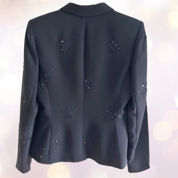 Vintage Jones NY Evening black beaded jacket - Picture 4 of 11